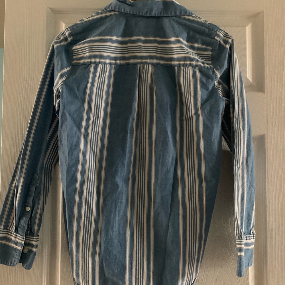 Madewell striped half button-up shirt - Picture 2 of 3